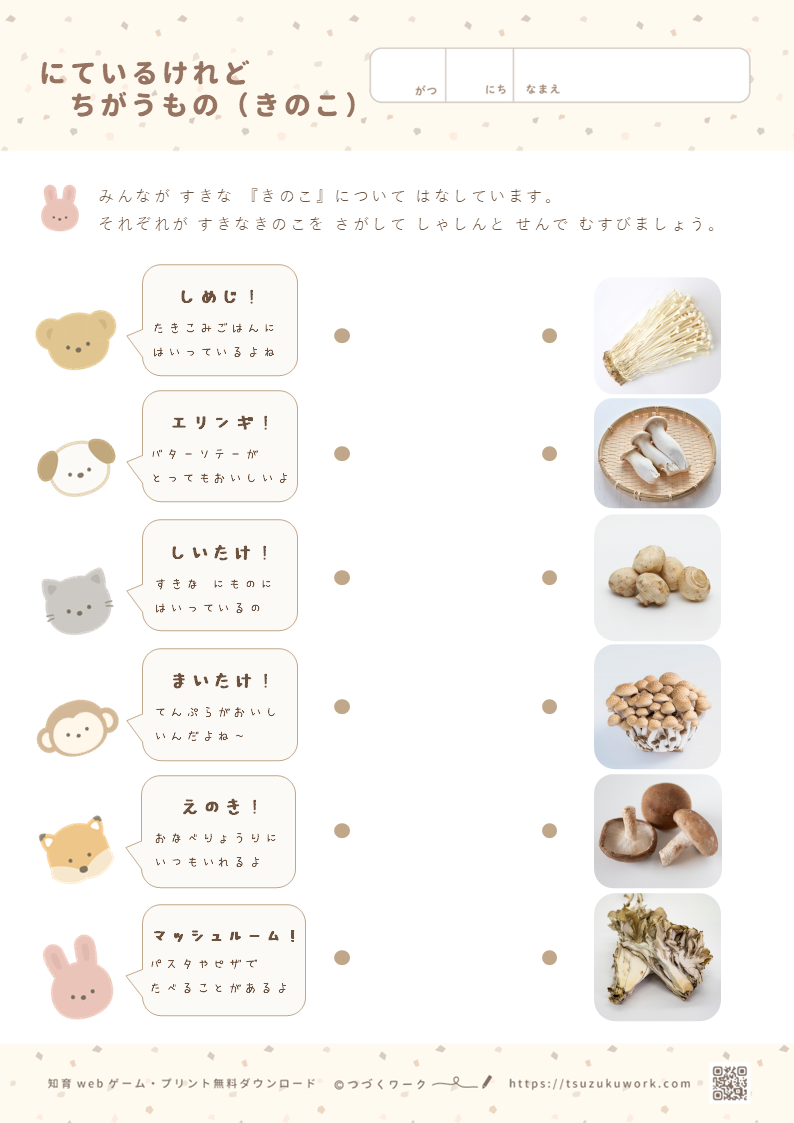 にているけれどちがうもの（きのこ）