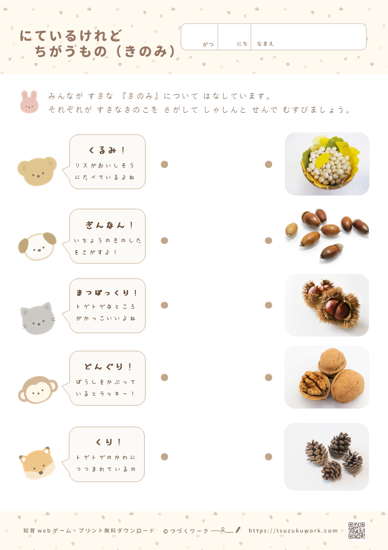 にているけれどちがうもの（きのみ）
