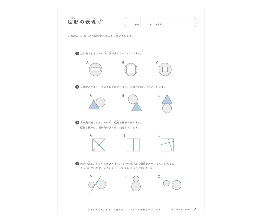 図形の表現 ①